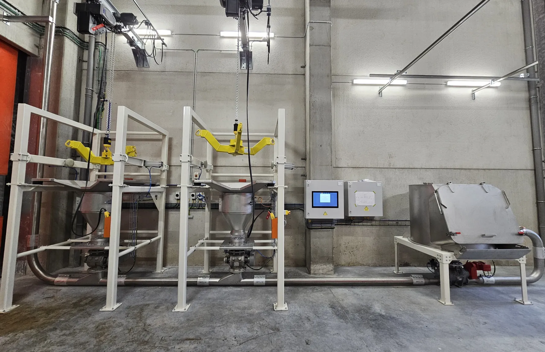 bigbag lossen en zakkenstort